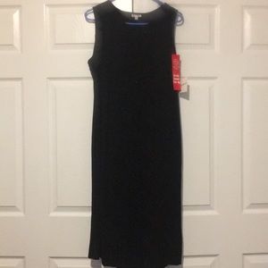 Black dress, velvet floral pattern with sparkles